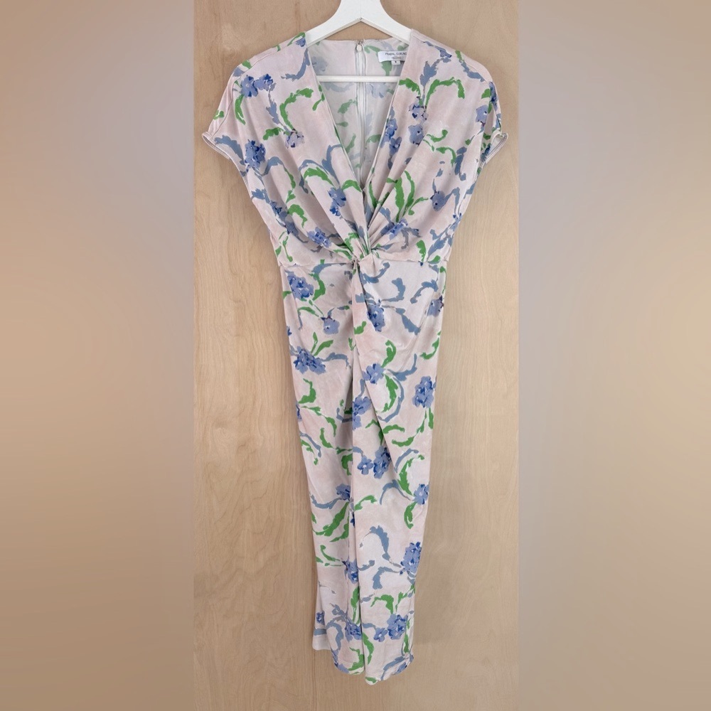 Prabal Gurung Collective Brushstroke Floral Midi Dress - Picture 4 of 12